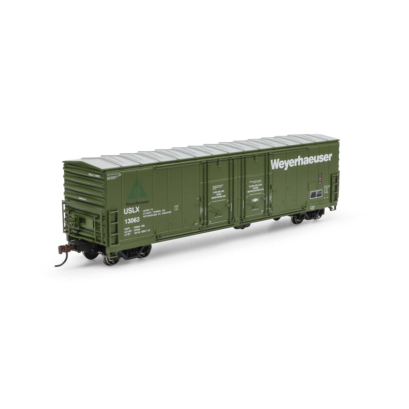 Weyerhaeuser 50' Double Plug-Door Box Car #13063