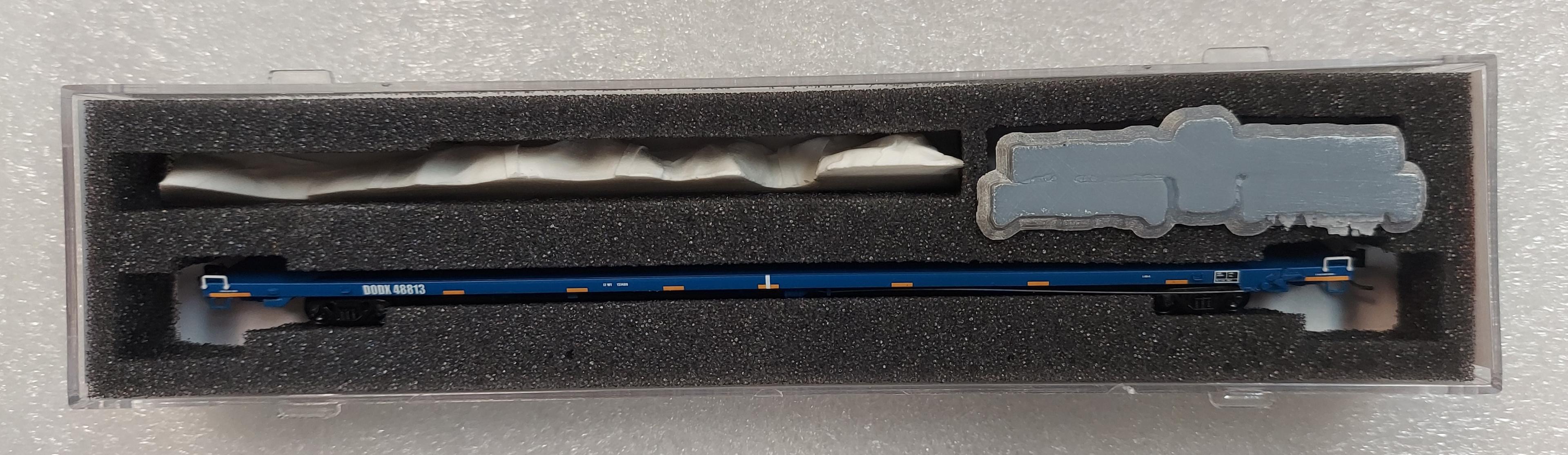 Department Of Defense 89' TOFC Flat Car #48813 With Balloon Load