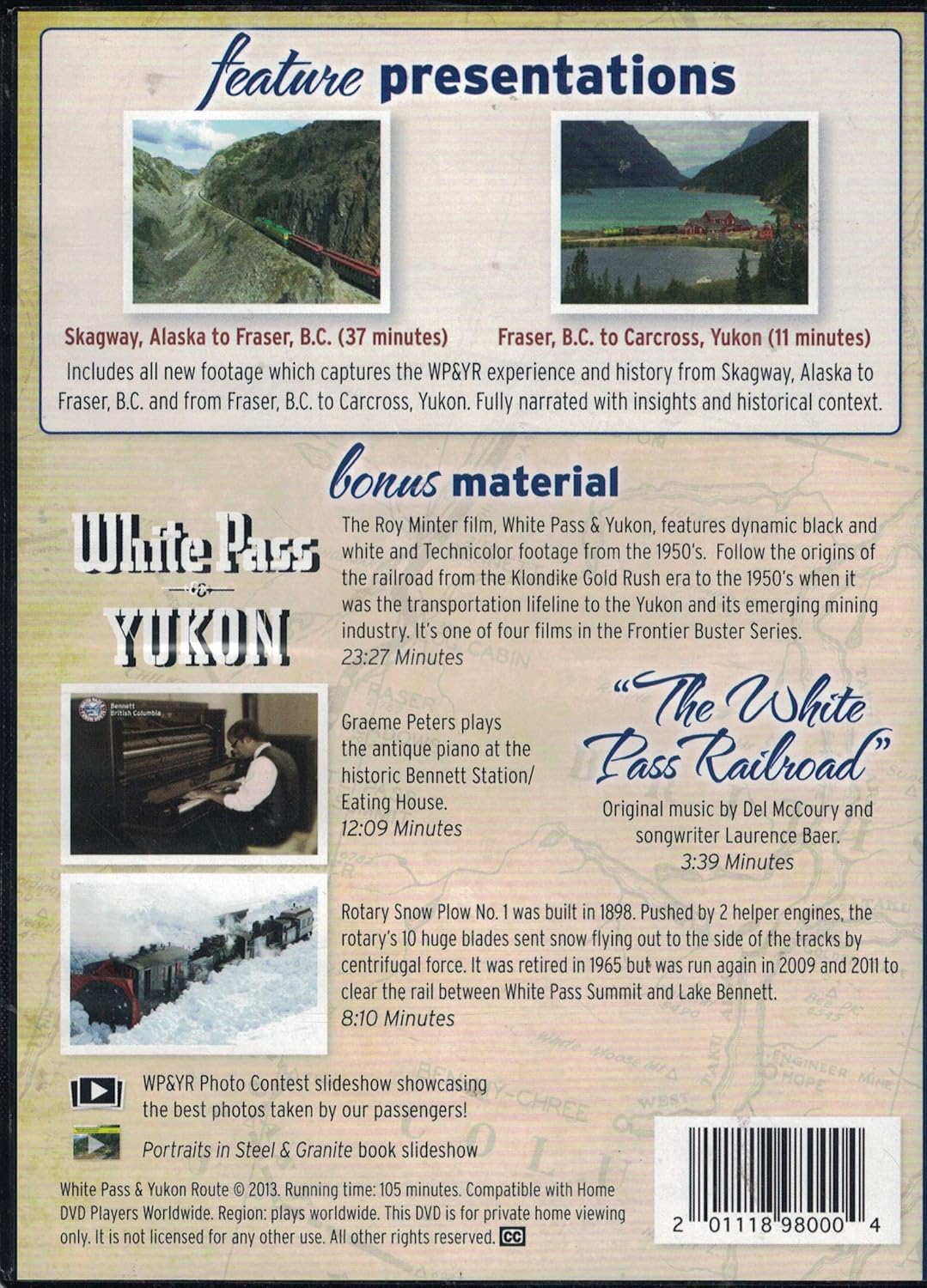 The White Pass Journey DVD used
