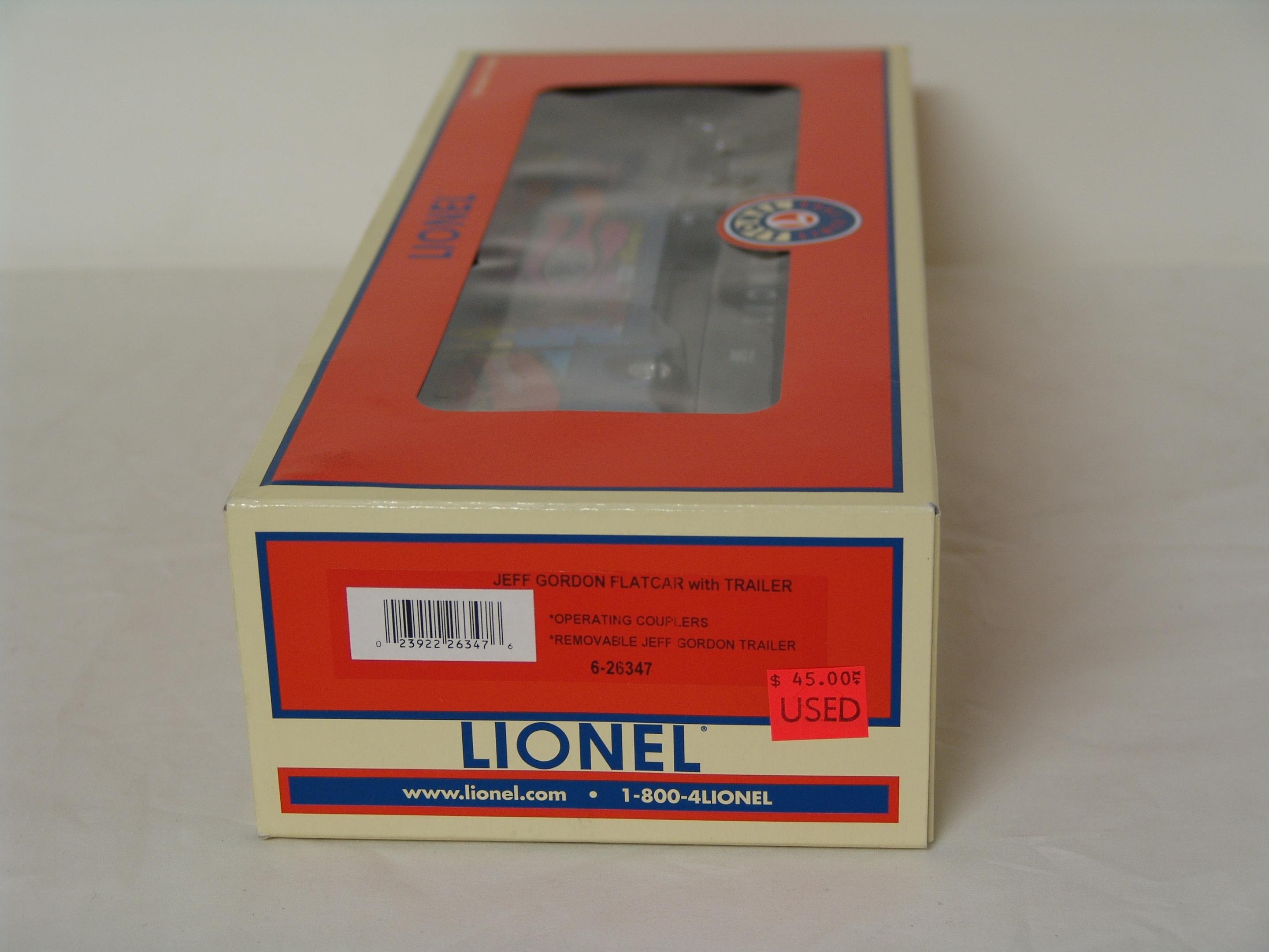 Jeff Gordon flatcar with trailer (used)