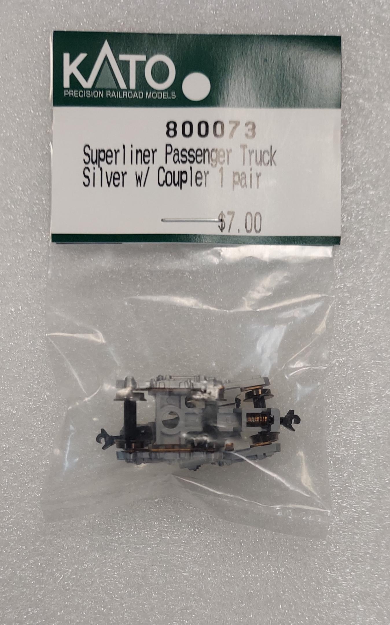Superliner Passenger Truck Silver With Coupler 1-Pair