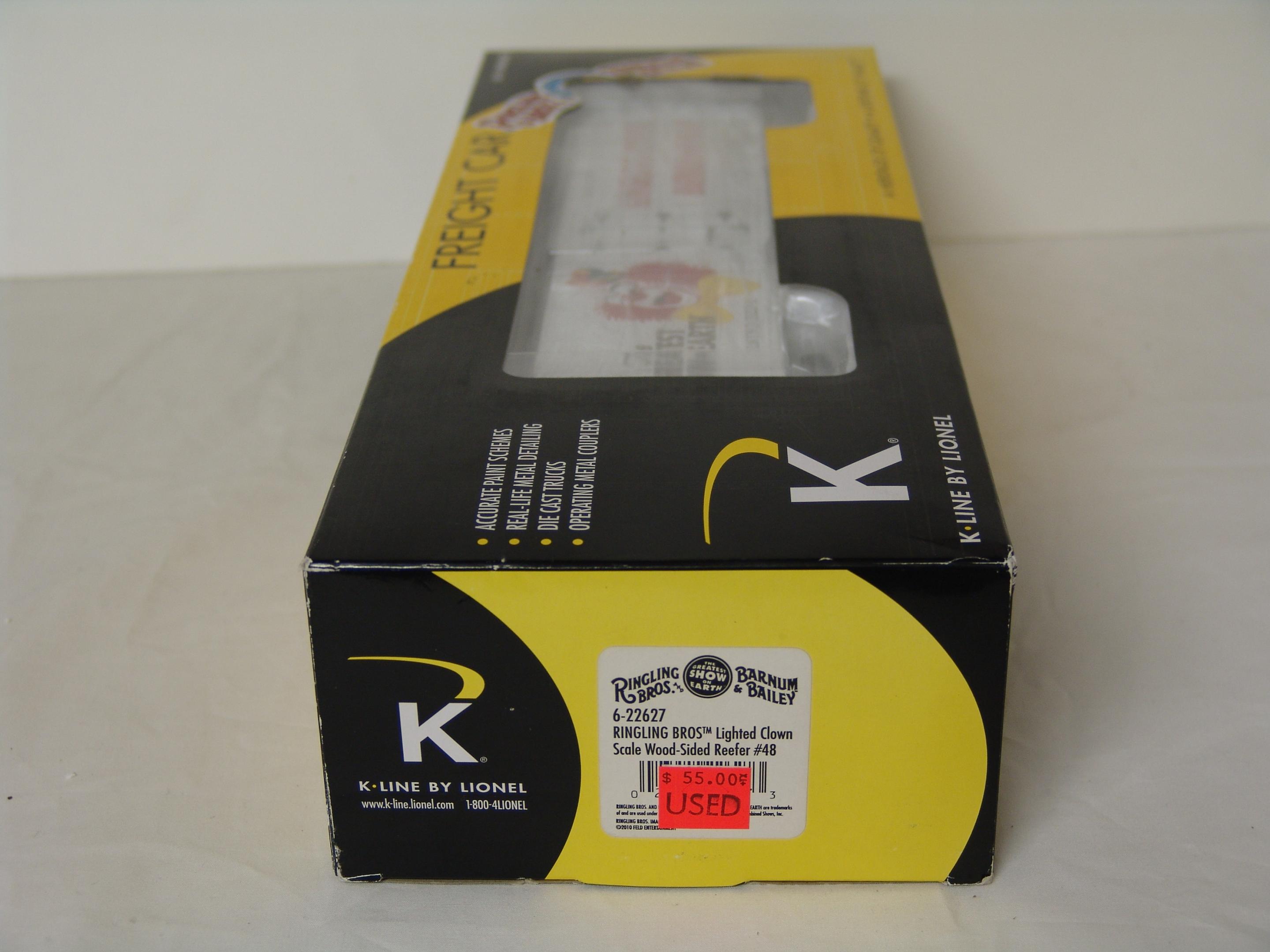 Ringling Bros™ Lighted Clown scale size wood-sided reefer #48 (used)