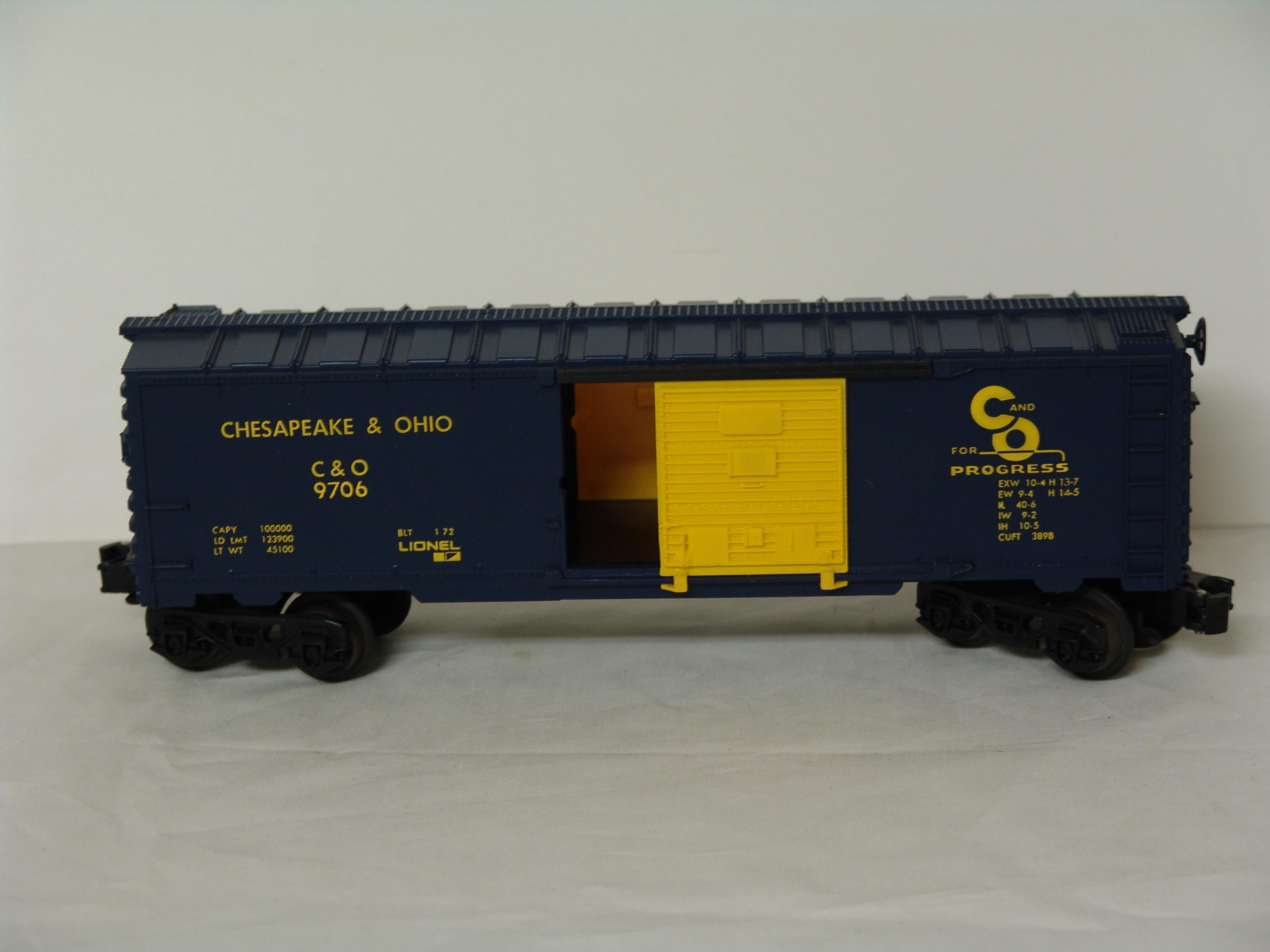 Chesapeake & Ohio boxcar #9706 (used)