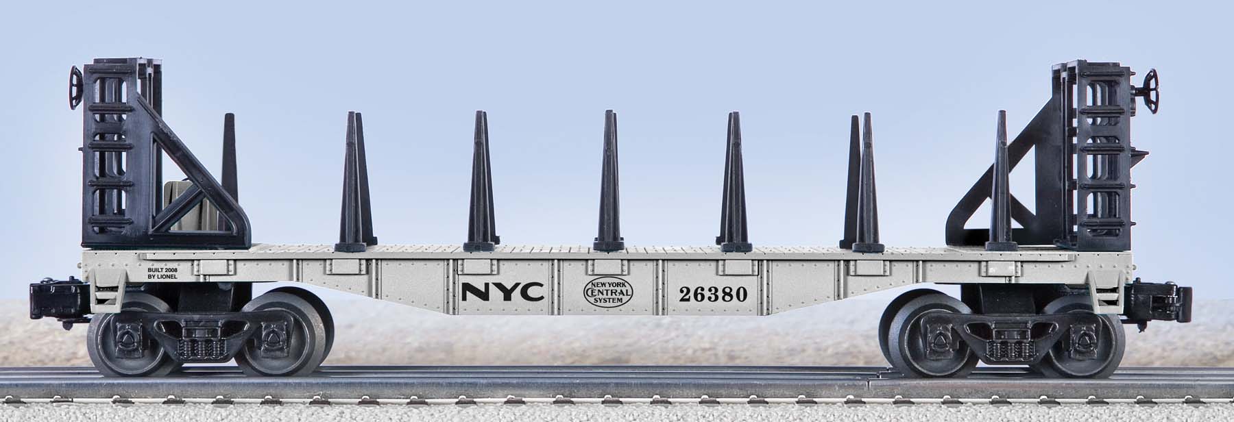 New York Central O-27 flatcar with bulkheads
