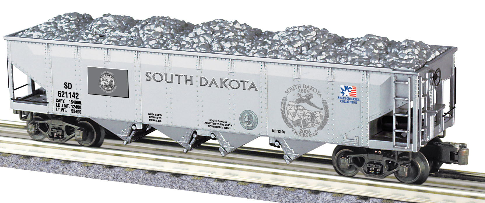 South Dakota state quarter die cast hopper bank
