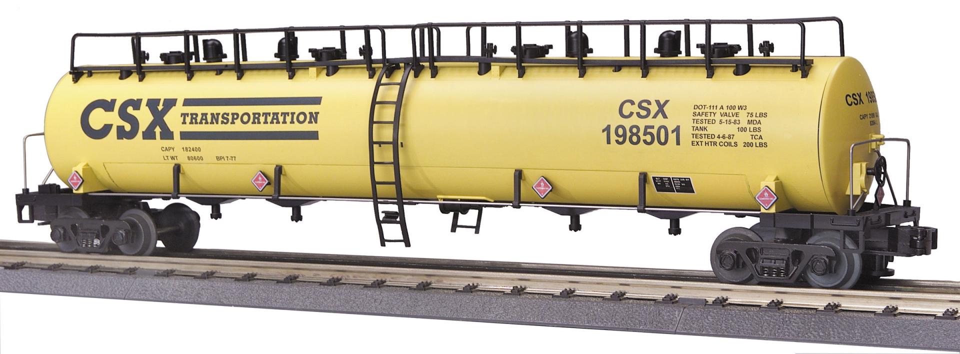 CSX 20K gallon 4-compartment tank car #198503