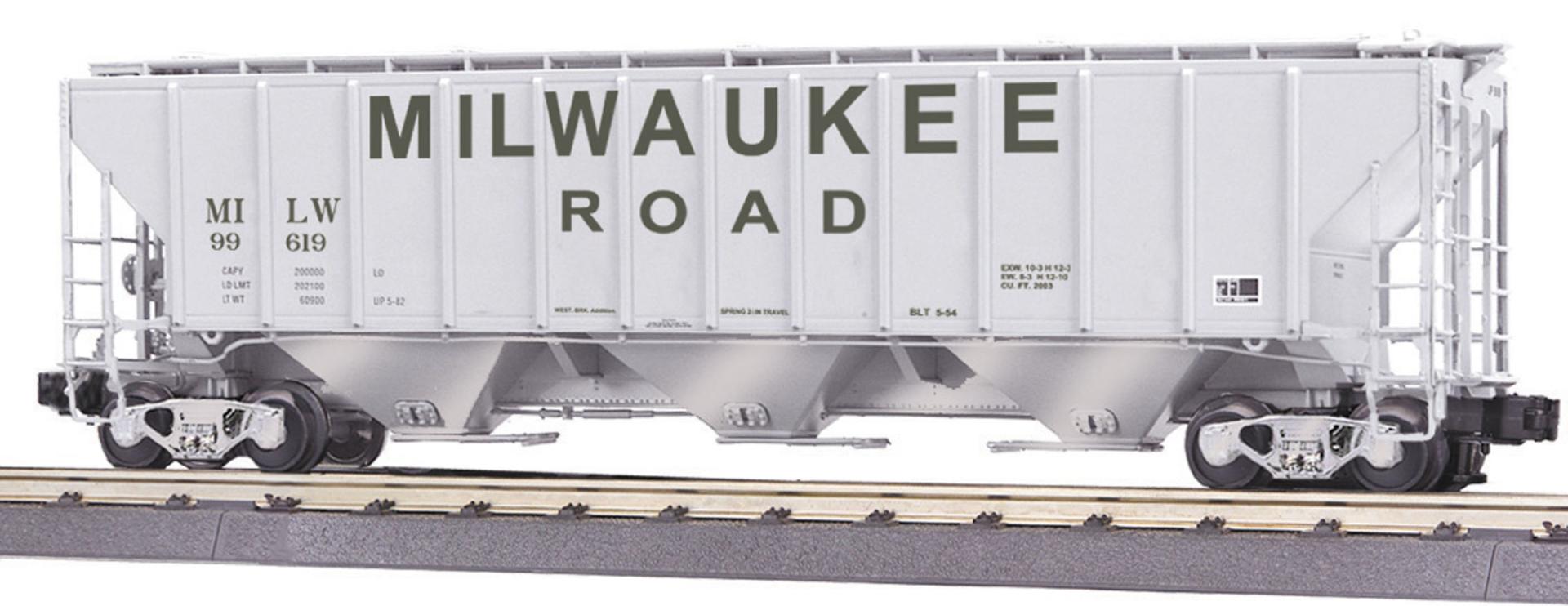Milwaukee Road PS-2CD high-sided covered hopper #99619
