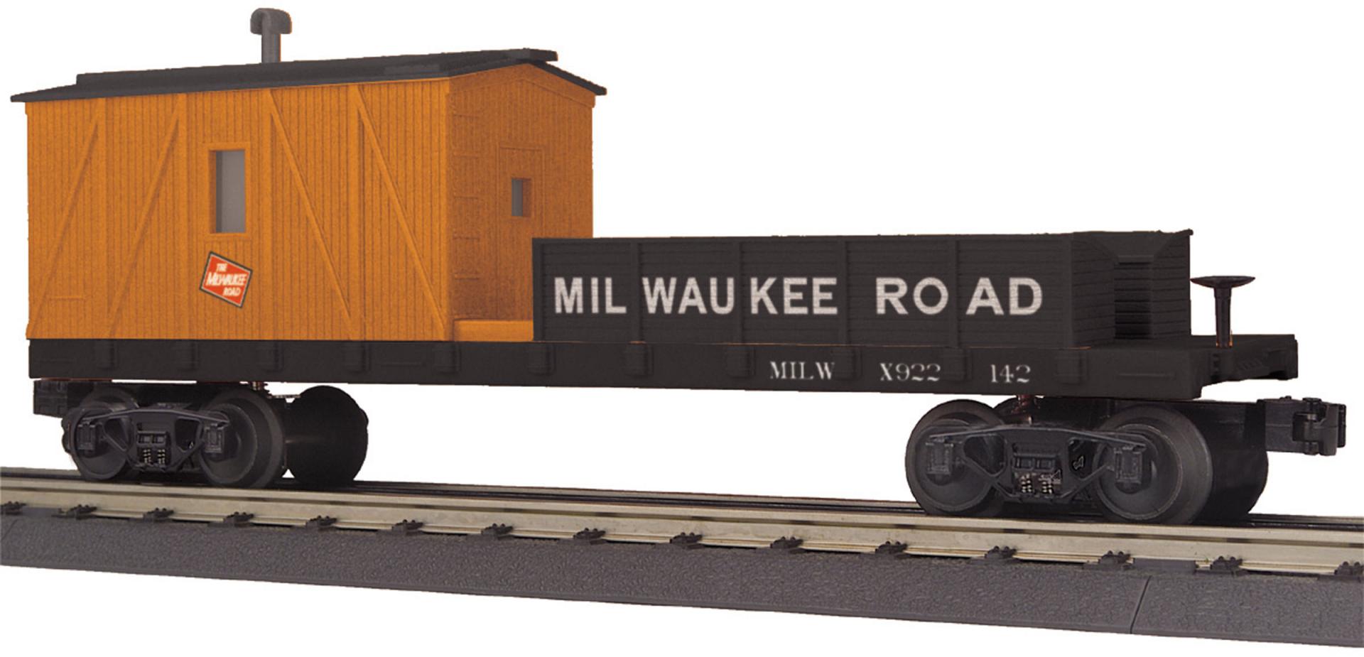 Milwaukee Road crane tender car