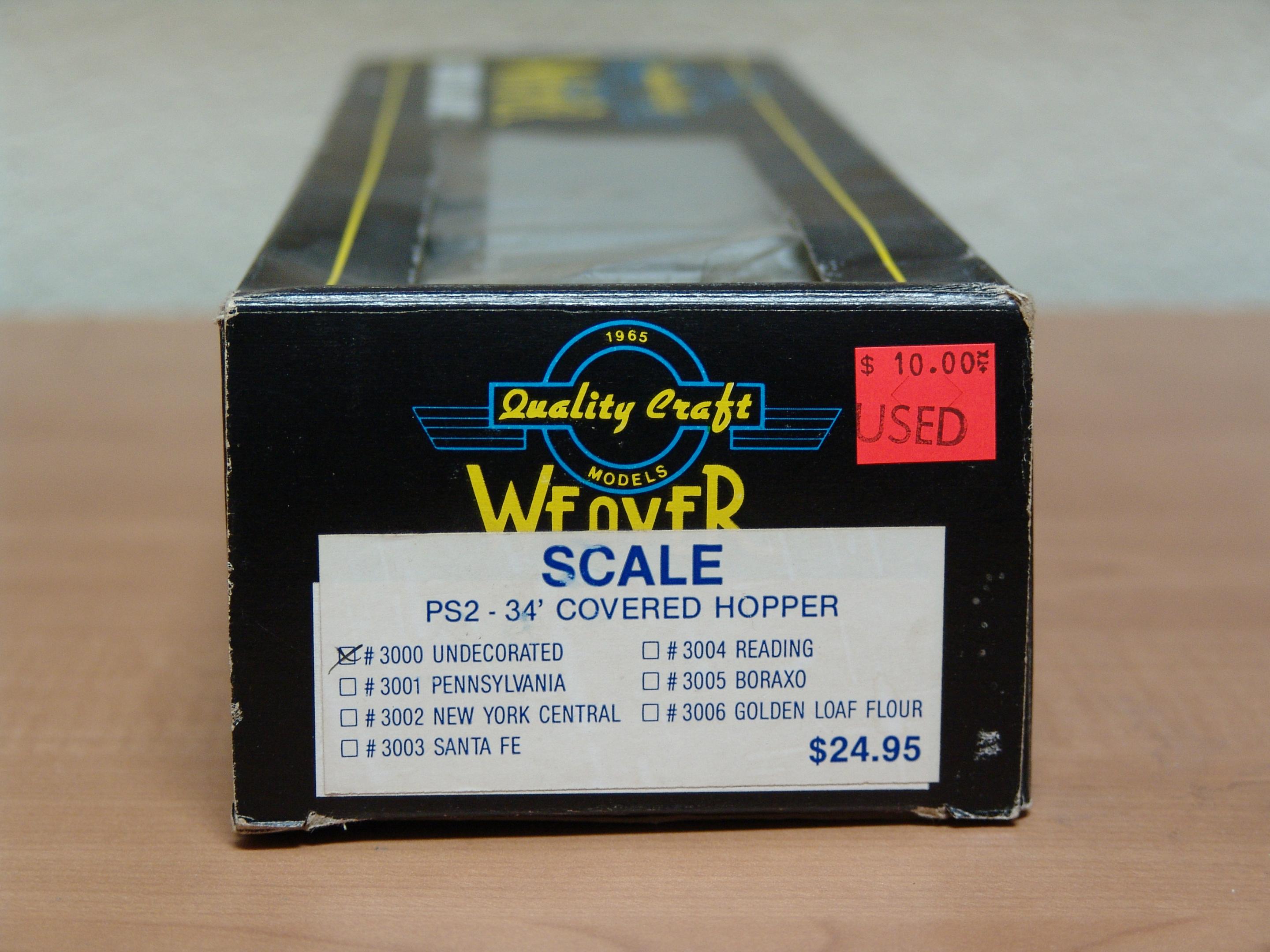 undecorated PS-2 34' covered hopper body (used)