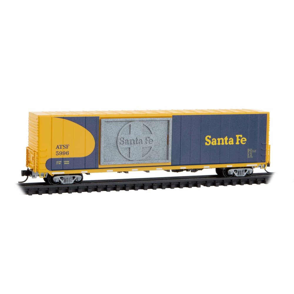 Santa Fe 60' excess height rivet side boxcar #5996 w/ modified offset