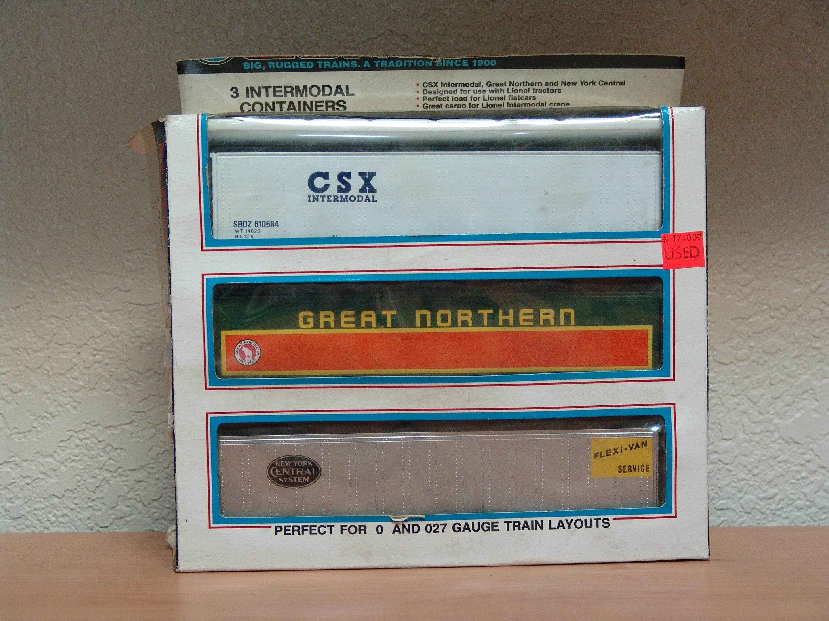 Three Intermodal Containers (used)