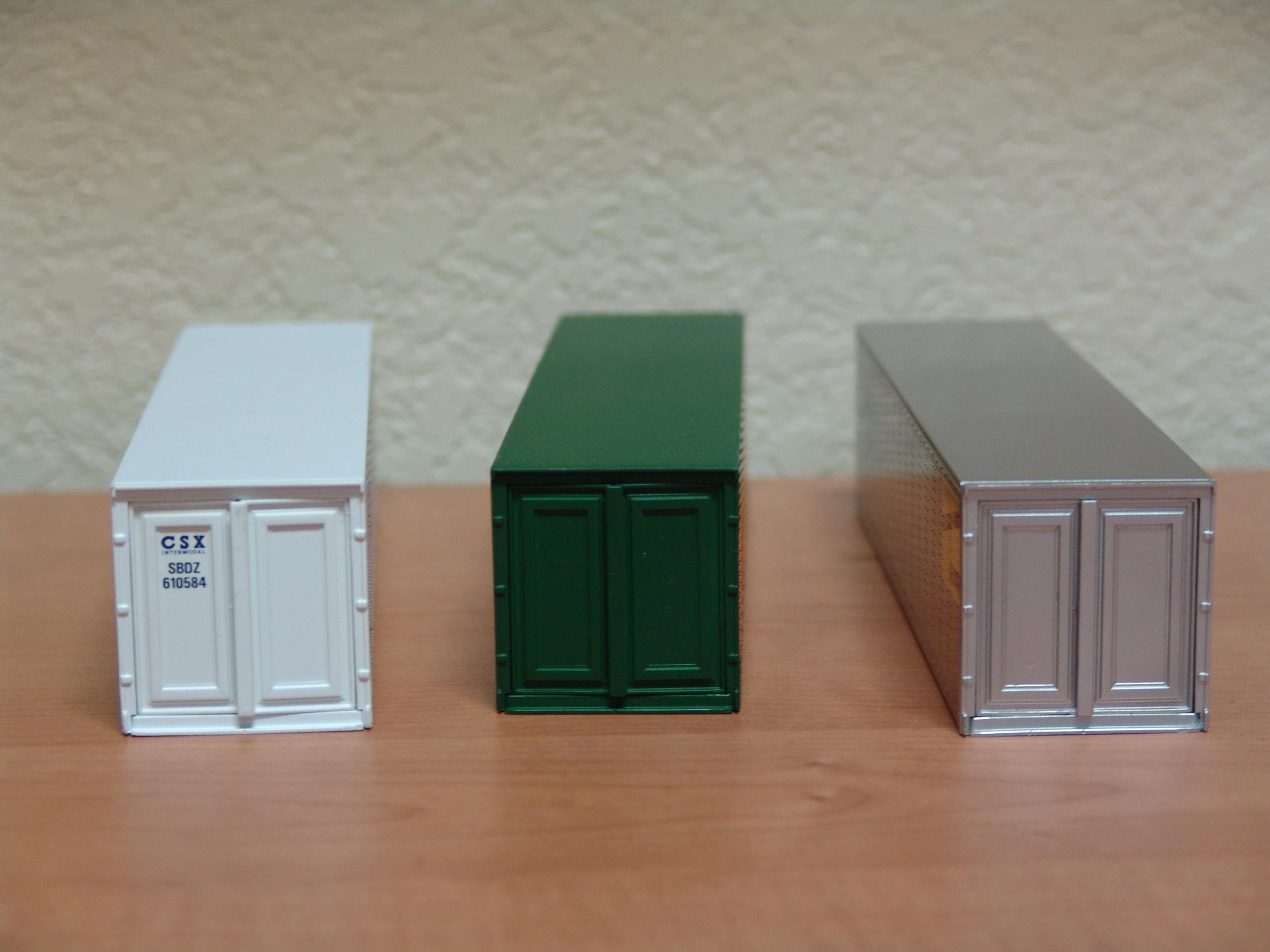 Three Intermodal Containers (used)