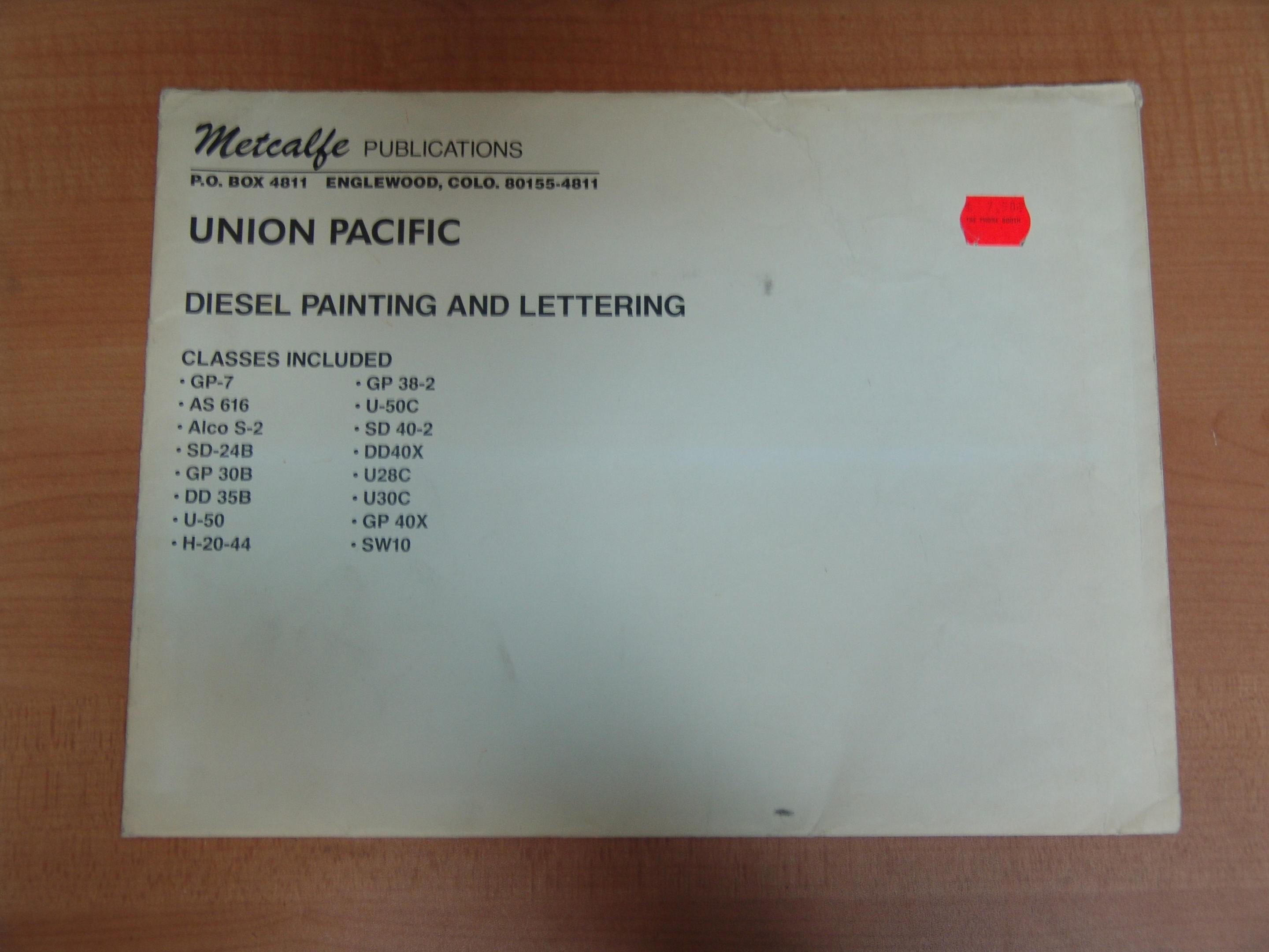 Union Pacific Diesel Painting And Lettering (used)