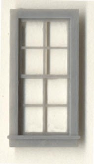 O Scale 8 Pane Window 4-pack