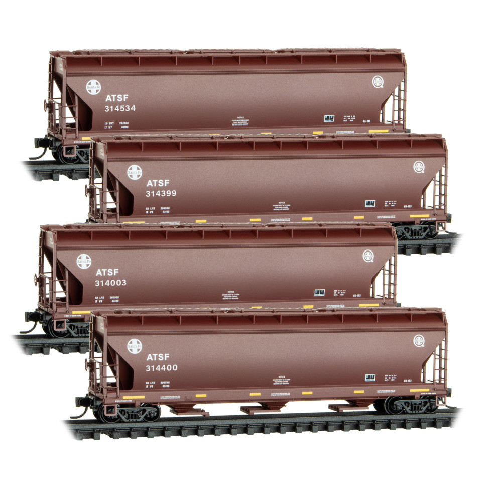 Atchison Topeka & Santa Fe 4-Car Runner Pack