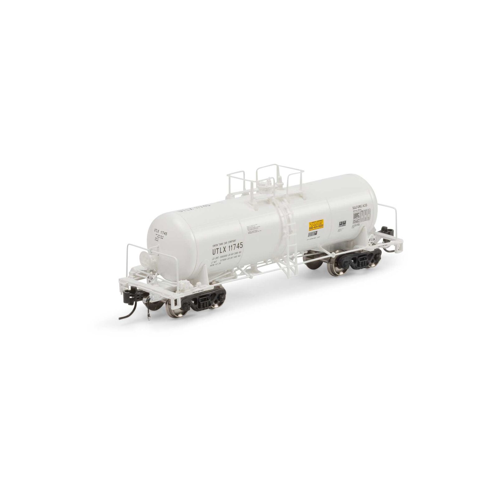 Union Tank Car white UTC 13,600 gallon acid tank car #11745