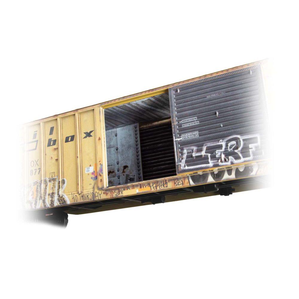 Railbox Weathered 50' Exterior Post Welded Steel Box Car #33877