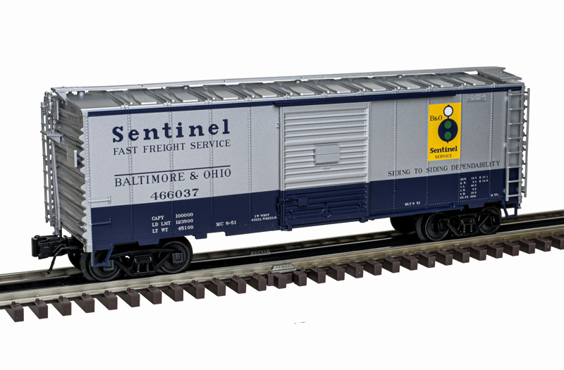 Baltimore & Ohio Sentinel 40' sliding door boxcar #466037