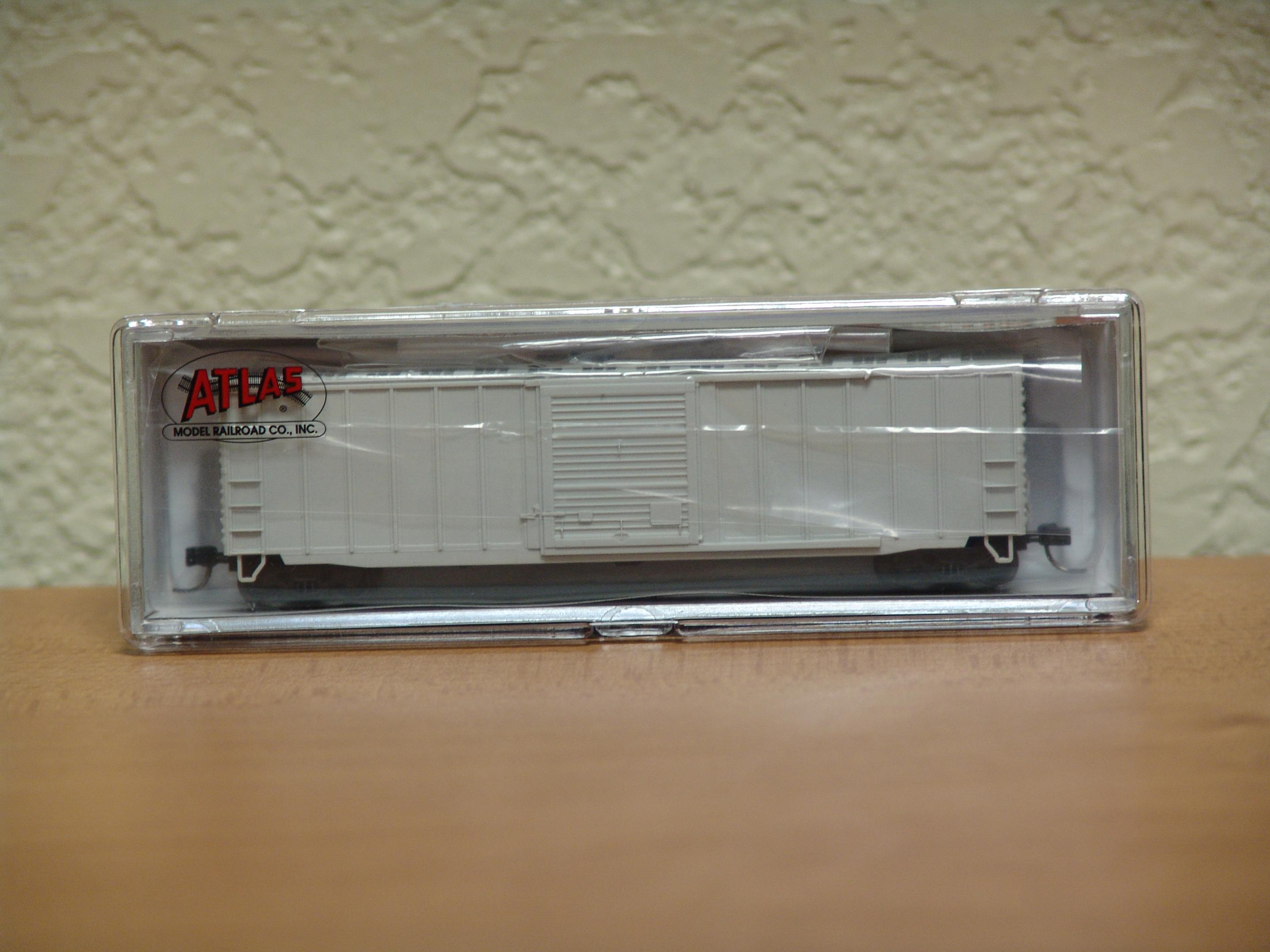 undecorated 50' Precision Design rib-side boxcar