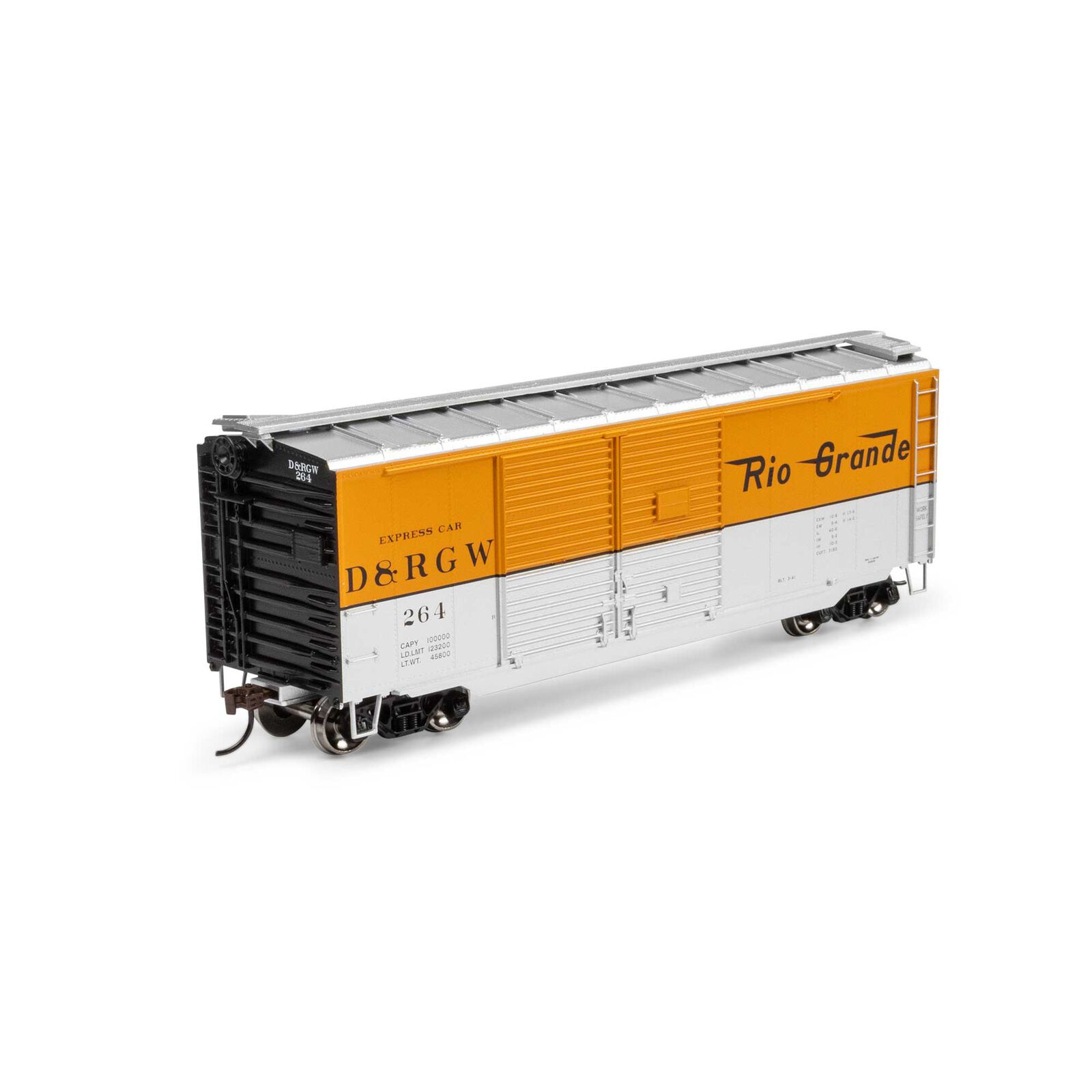 Denver & Rio Grande Western 40' Express Double-Door Box Car #264