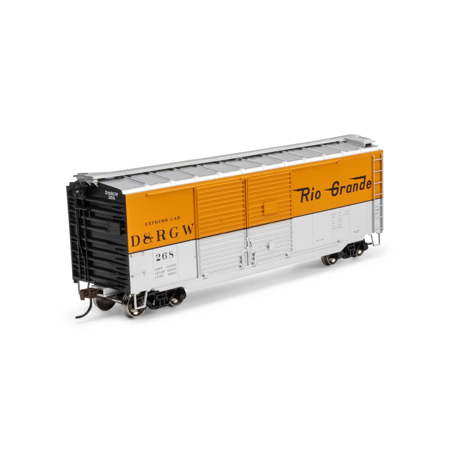 Denver & Rio Grande Western 40' Express Double-Door Box Car #268