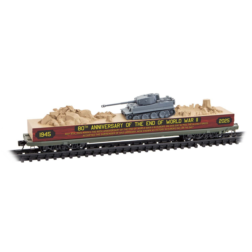End Of World War II In Europe 68' DODX Flat Car
