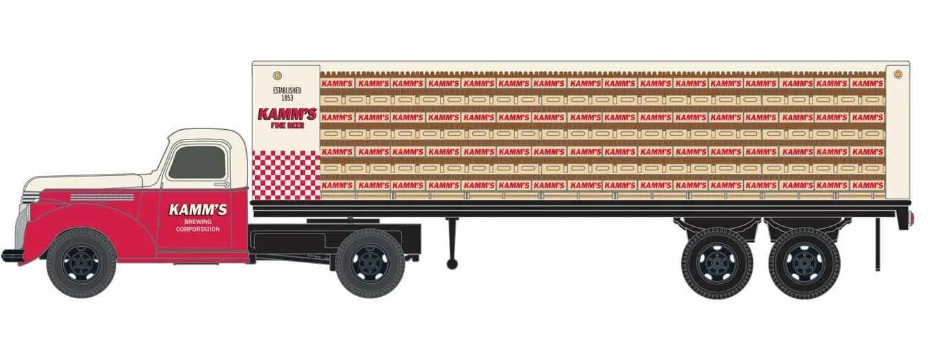 1941-46 Chevy® tractor/bottle trailer set - Kamm's Beer