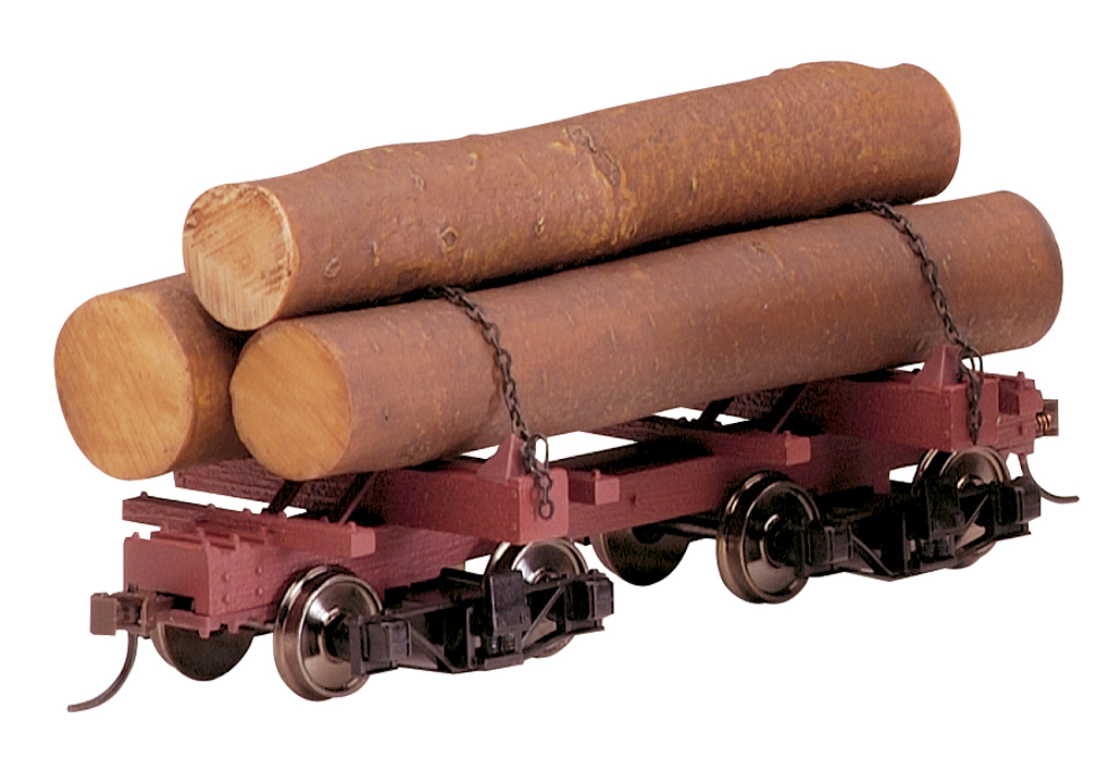 skeleton log car with logs 3-pack