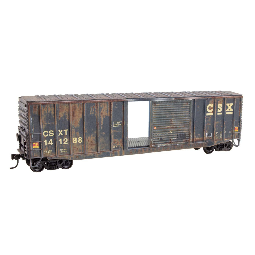 CSX Weathered 50' Exterior Post Welded Steel Box Car #141288