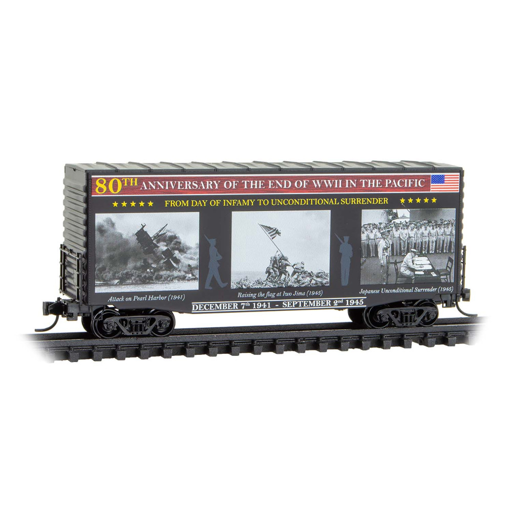 End Of WWII In The Pacific Honorary 40' Hy-Cube Box Car Single Door