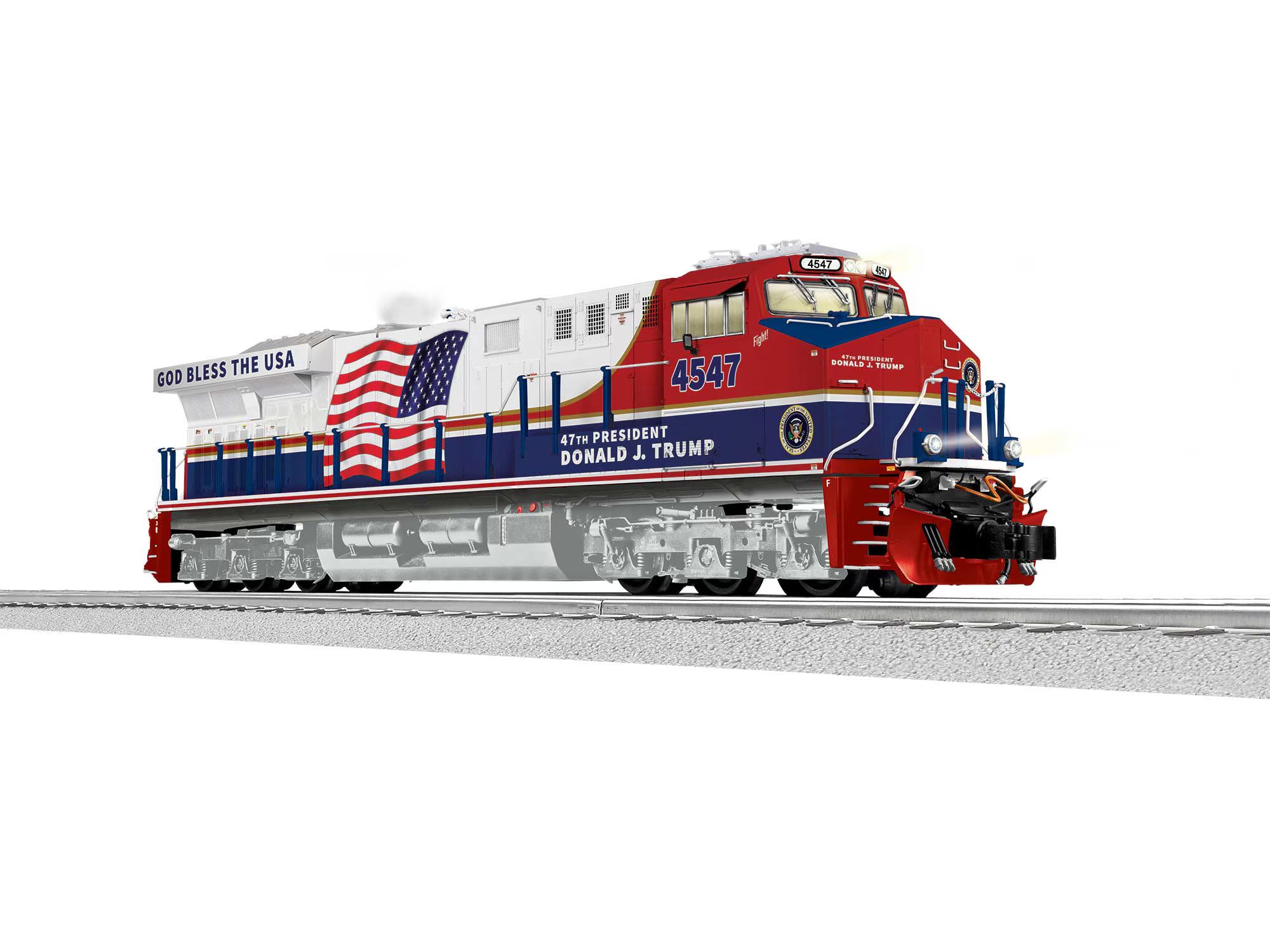 President Trump ES44 #4547 with Legacy