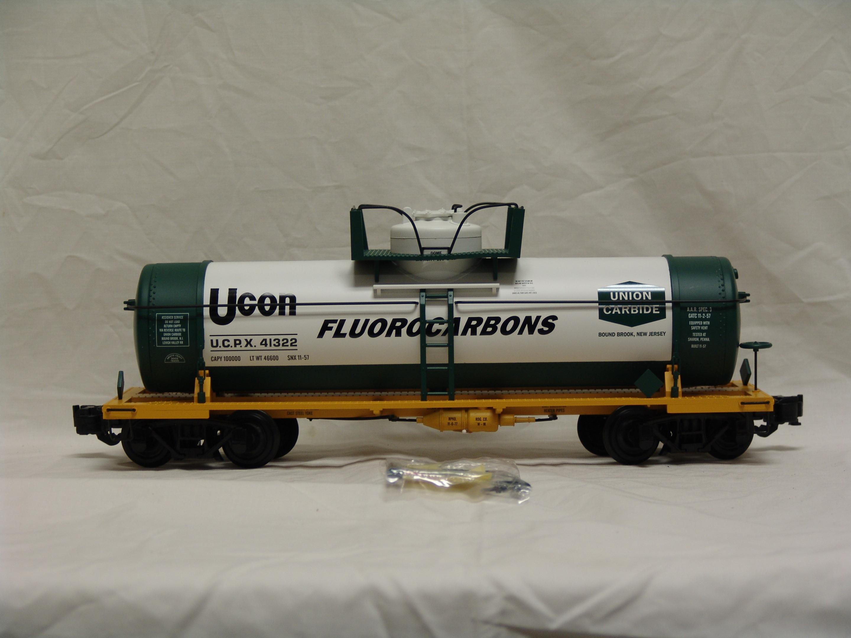 Union Carbide single dome chemical tank car (used)