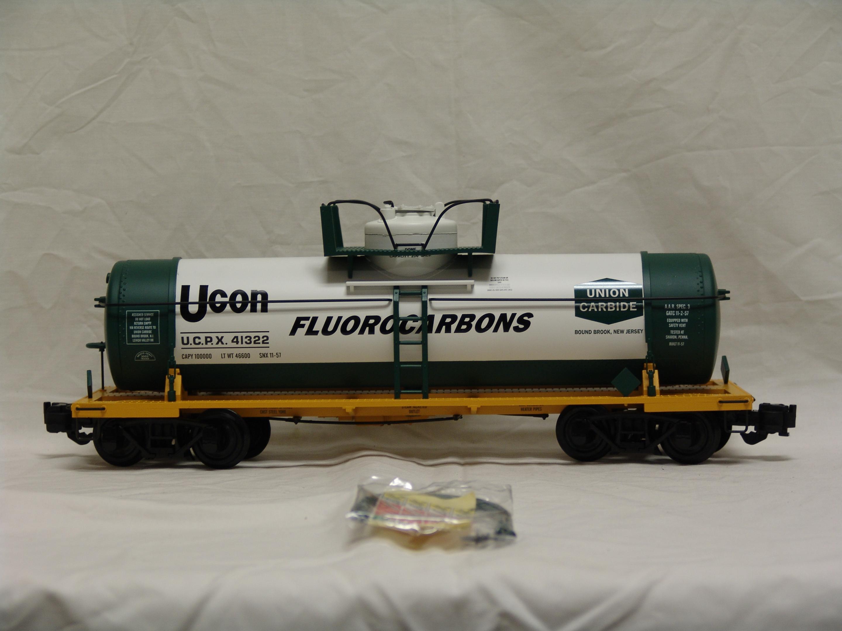 Union Carbide single dome chemical tank car (used)