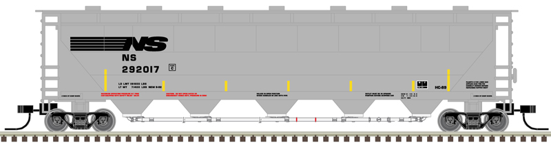 Norfolk Southern Trinity PD5000 covered hopper #292008