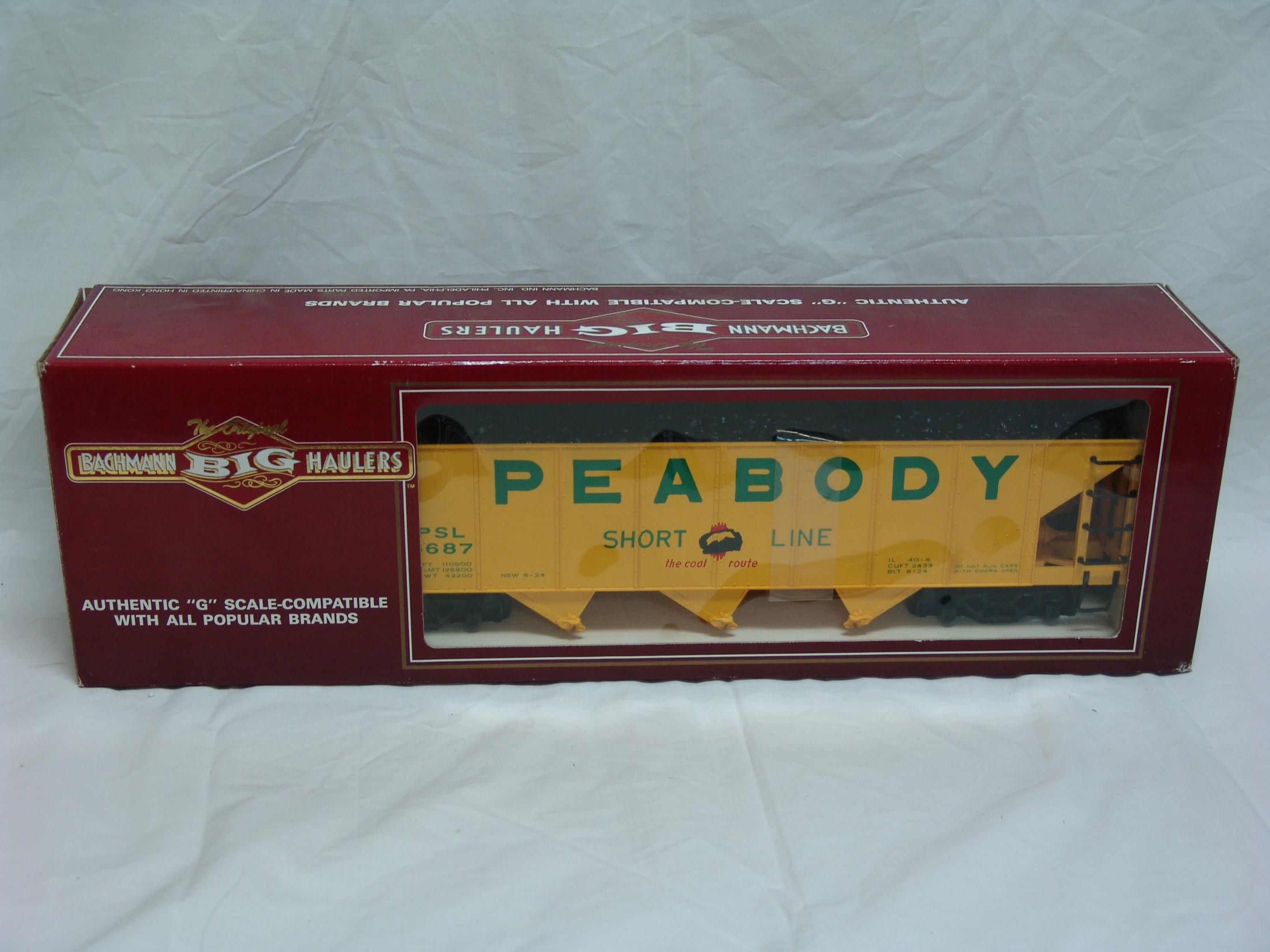 Peabody Short Line 3-bay coal hopper #6687 (used)