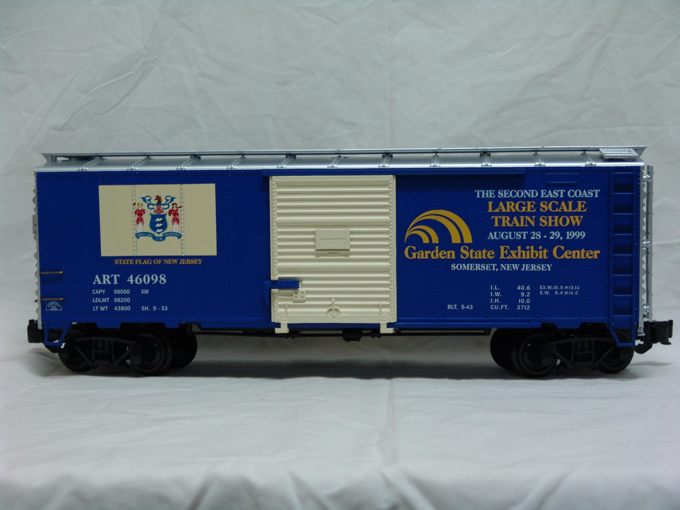 1999 East Coast Large Scale Show steel boxcar (used)