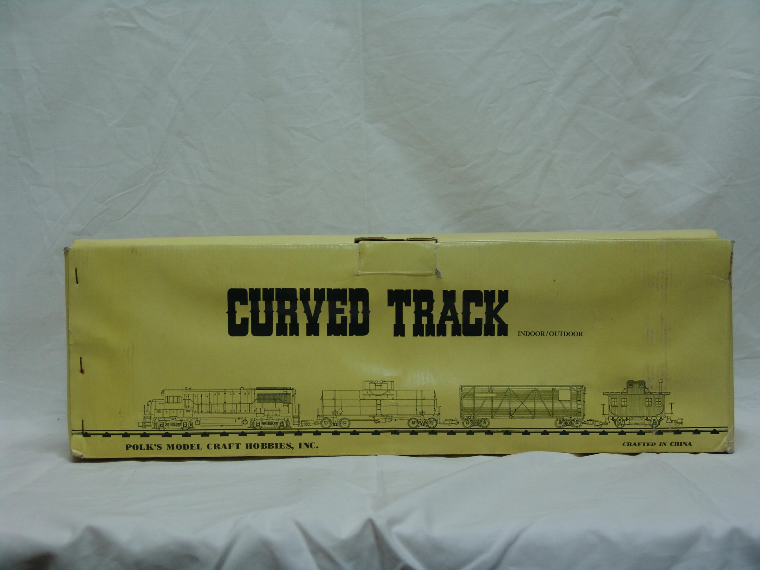 large diameter curved track (complete box of 16 pieces) used