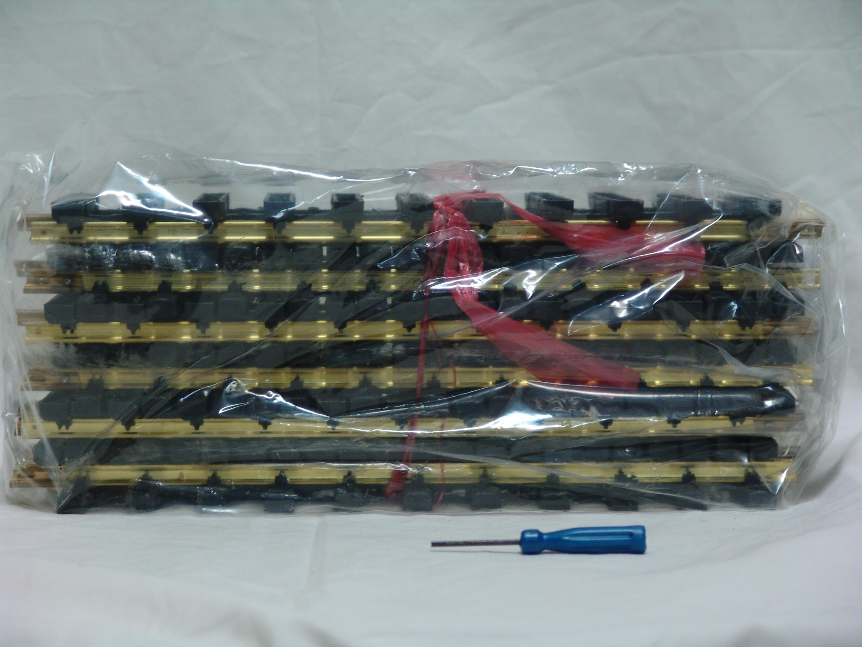 one foot straight track (complete box of 12 pieces) used