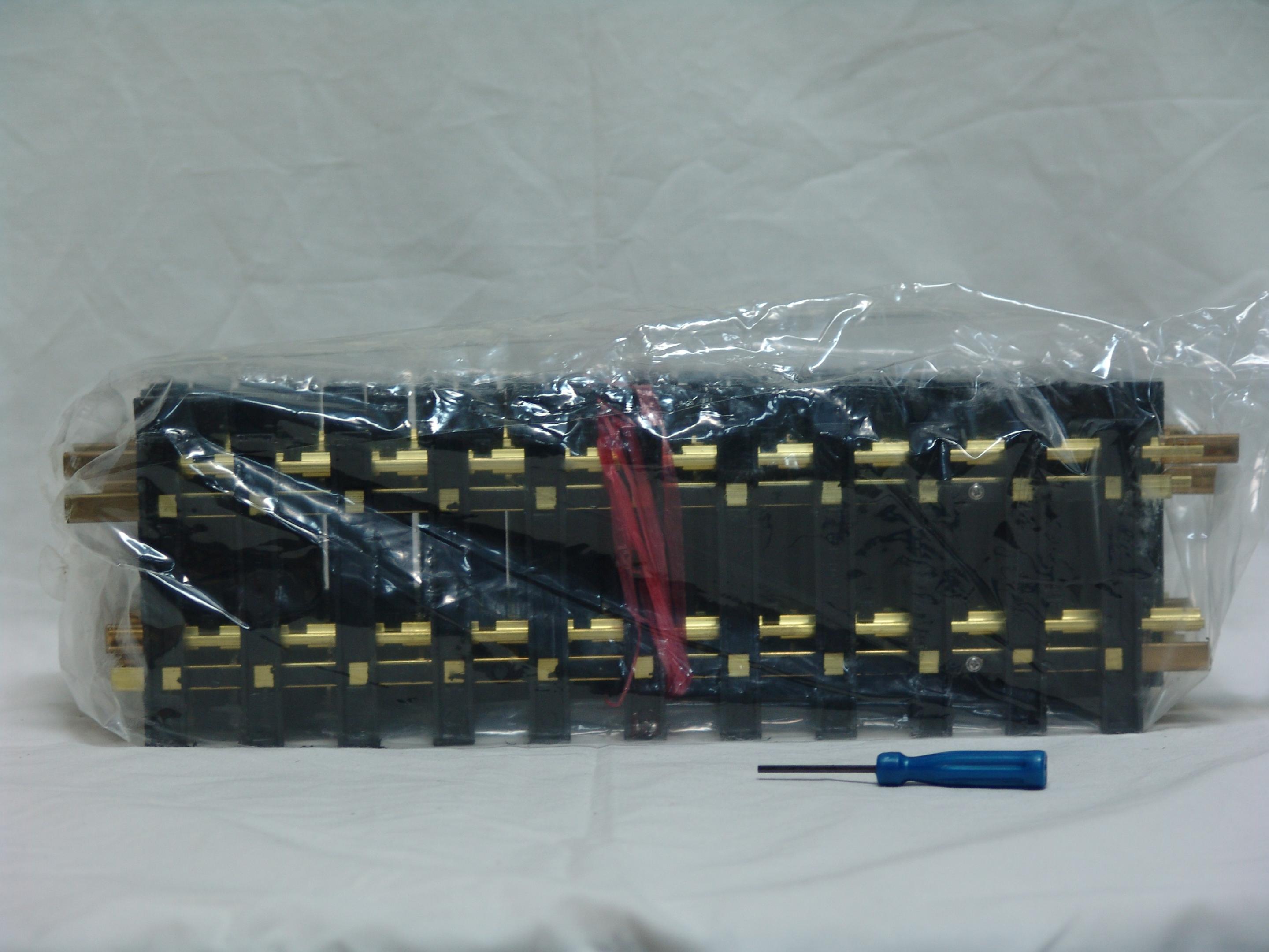 one foot straight track (complete box of 12 pieces) used