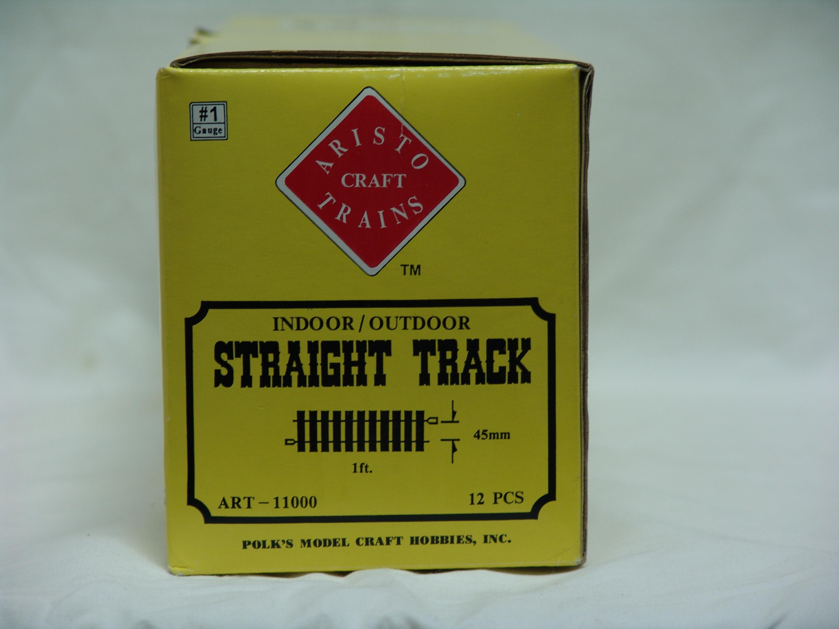 one foot straight track (complete box of 12 pieces) used