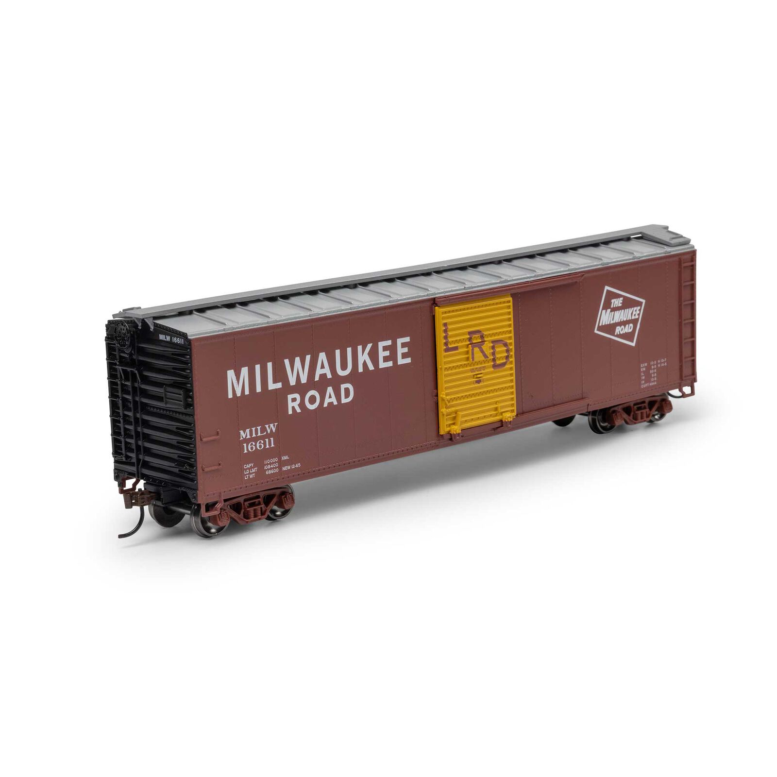 Milwaukee Road 50' single door boxcar #16611