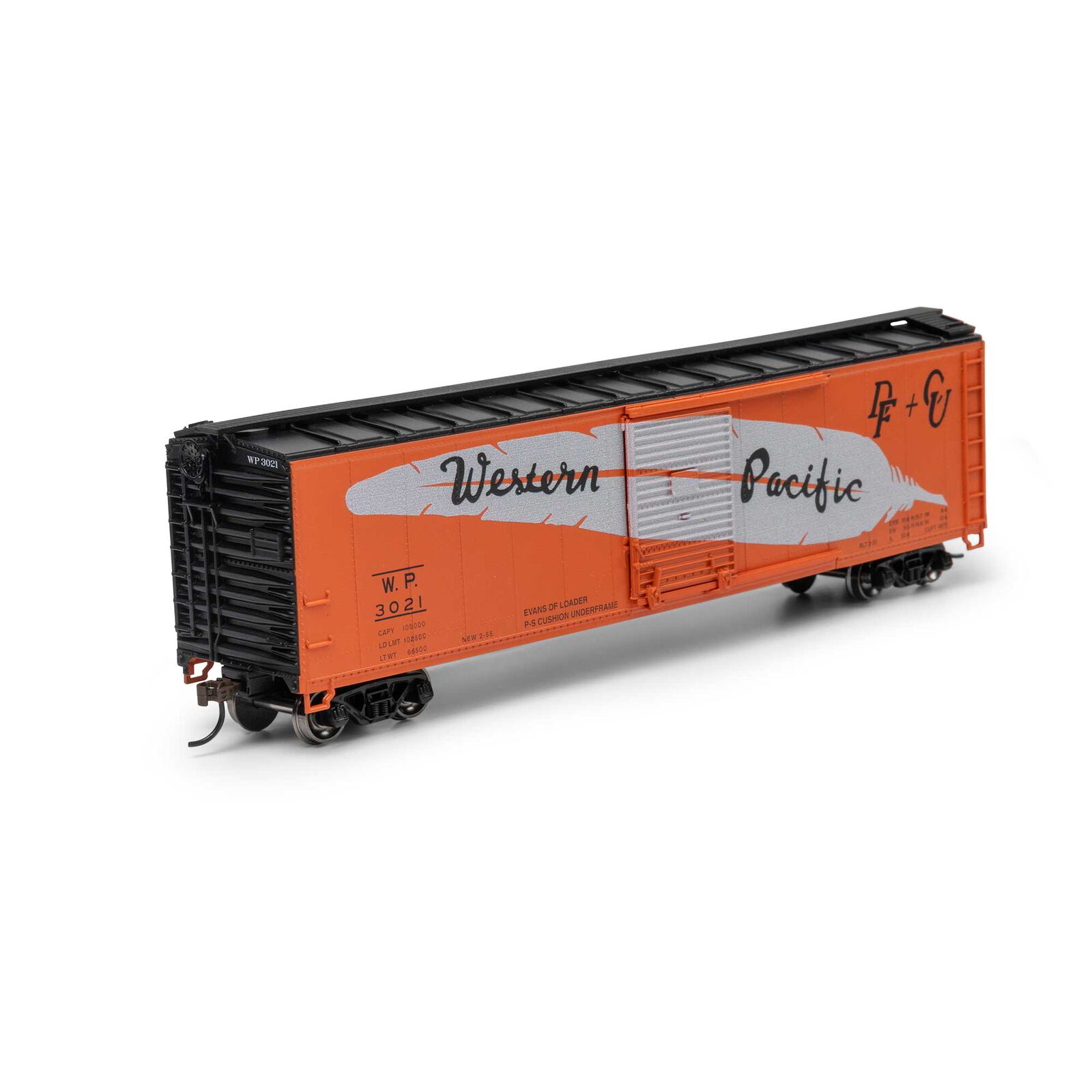 Western Pacific 50' single door boxcar #3021