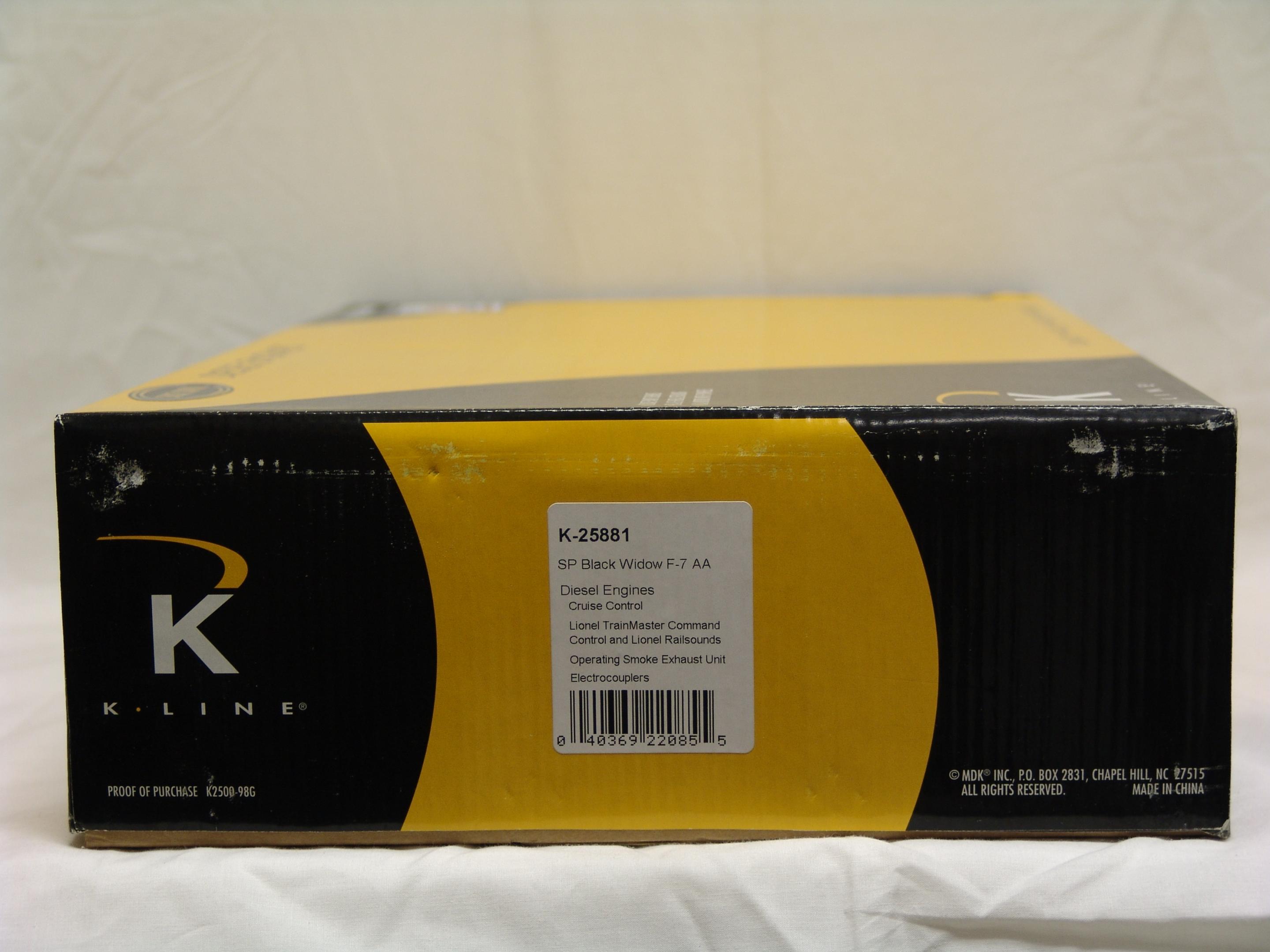 Southern Pacific black widow F-7AA with TMCC & Railsounds (used)