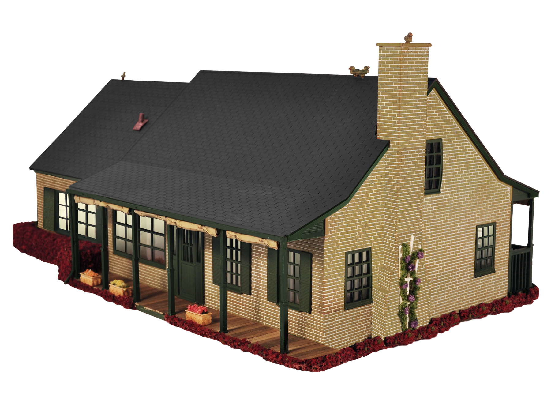 beige brick suburban house deluxe (used)