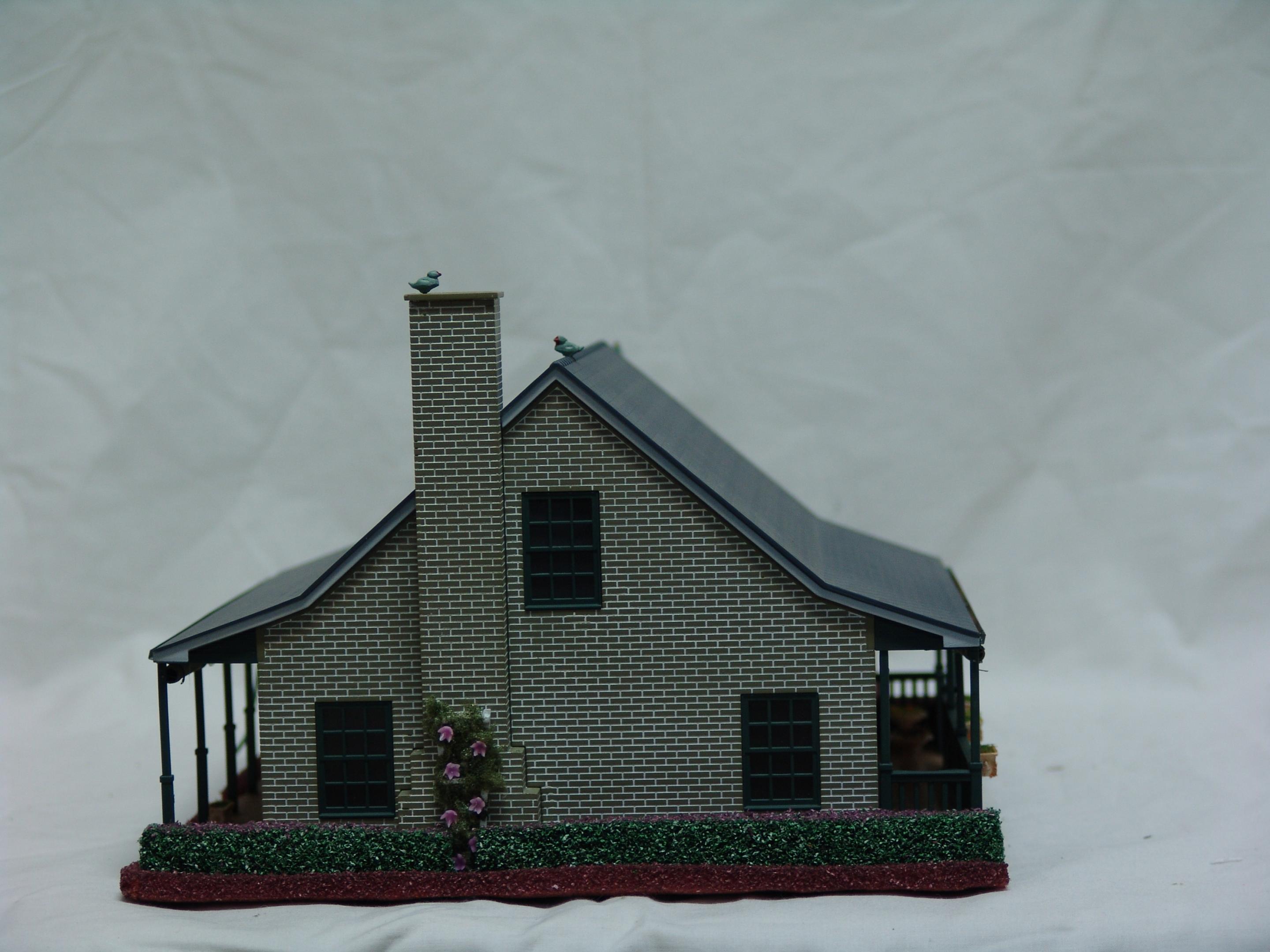 beige brick suburban house deluxe (used)
