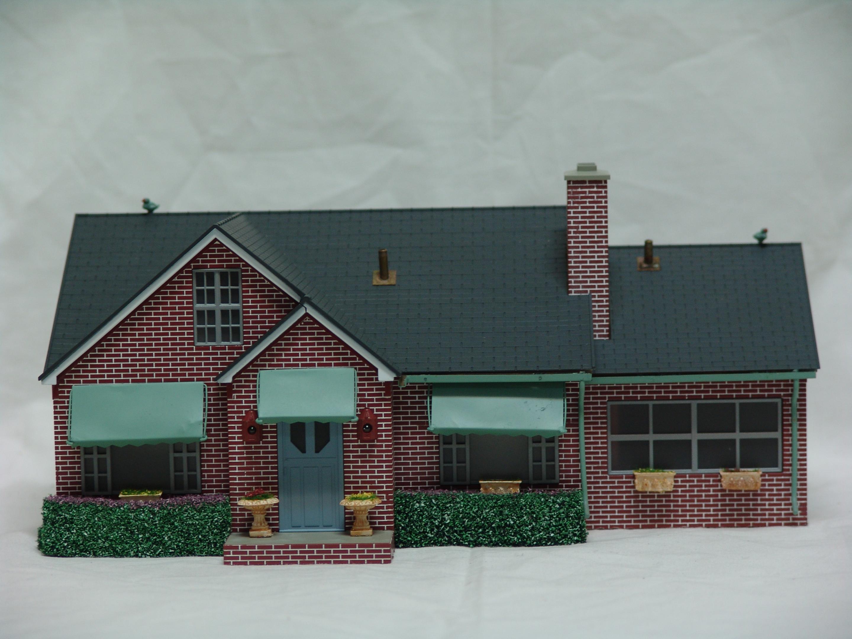 red brick suburban house deluxe (used)
