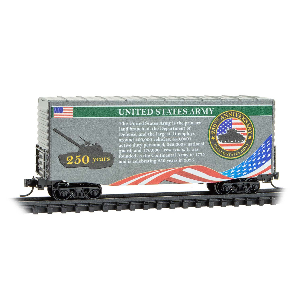 U.S. Army 250th Anniversary 40' Hy-Cube Box Car Single Door
