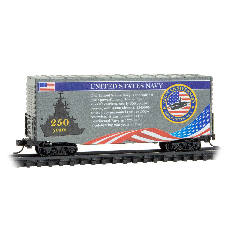 U.S. Navy 250th Anniversary 40' Hy-Cube Box Car Single Door