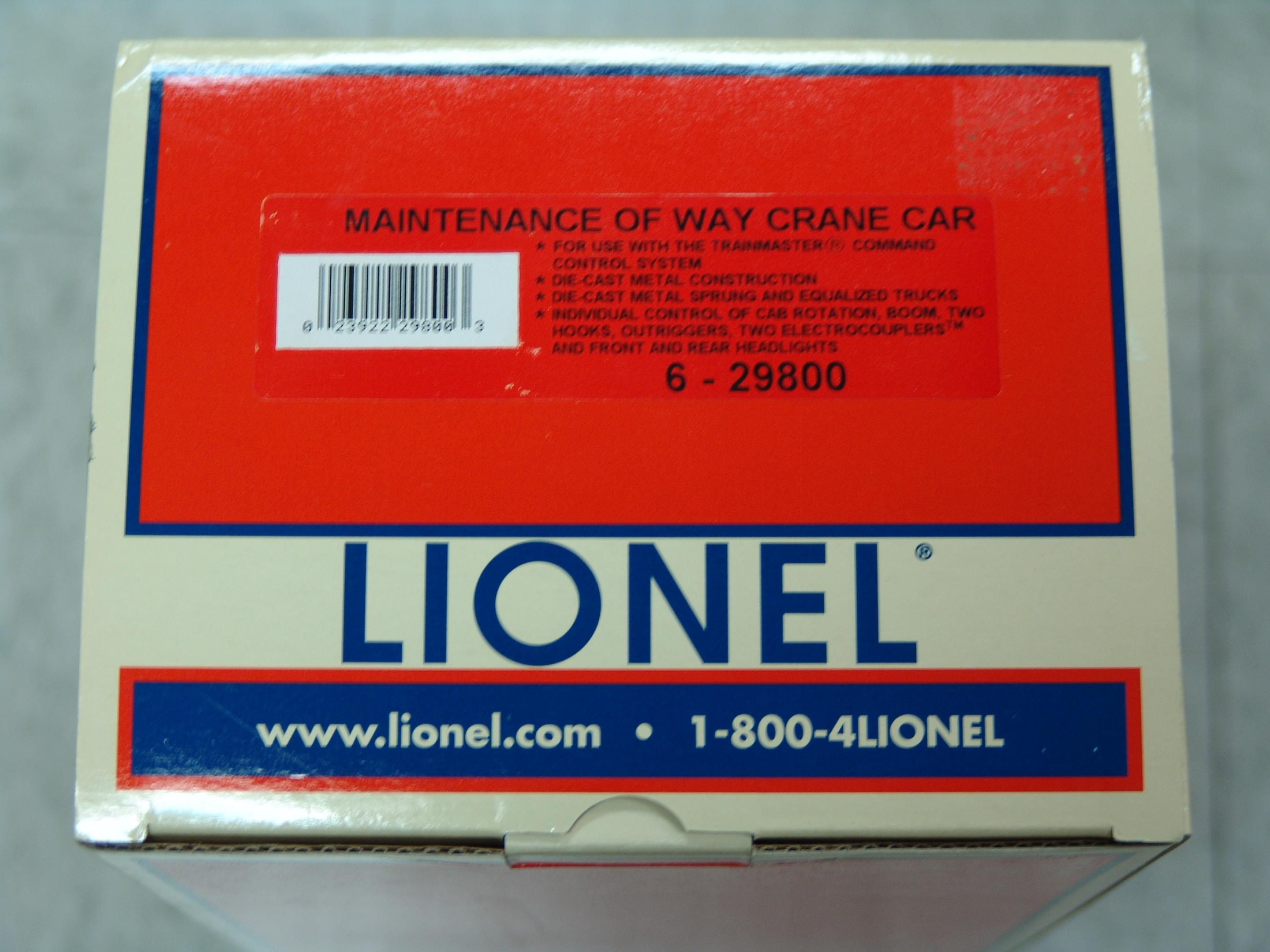 M.O.W. TMCC crane car & M.O.W crane sounds boom car (used)