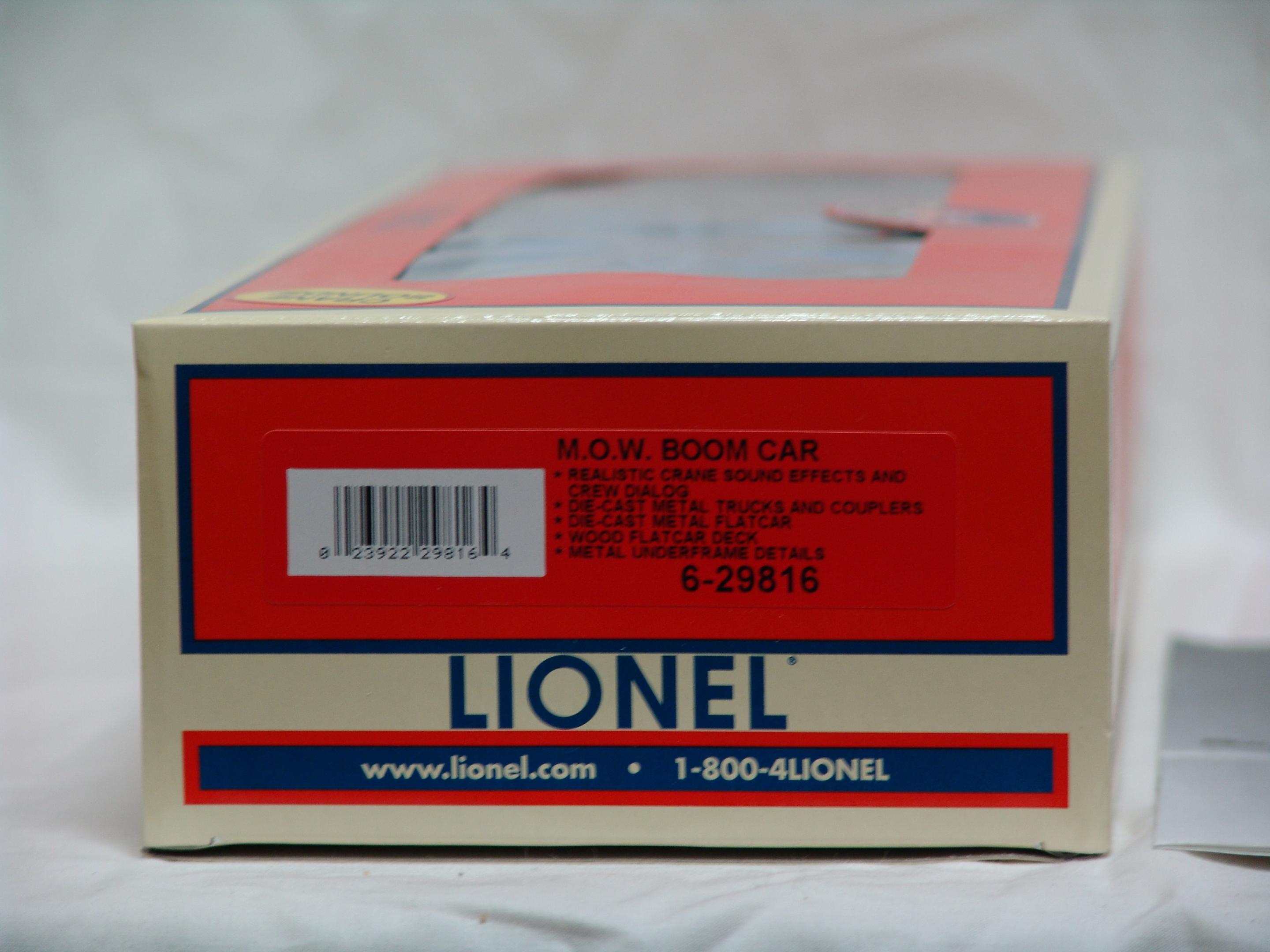 M.O.W. TMCC crane car & M.O.W crane sounds boom car (used)